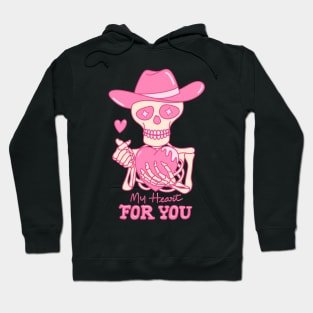 Valentine Skull My Heart For You T-Shirt, Valentine's T-Shirt, Love T-Shirt, Valentine's Gift Hoodie